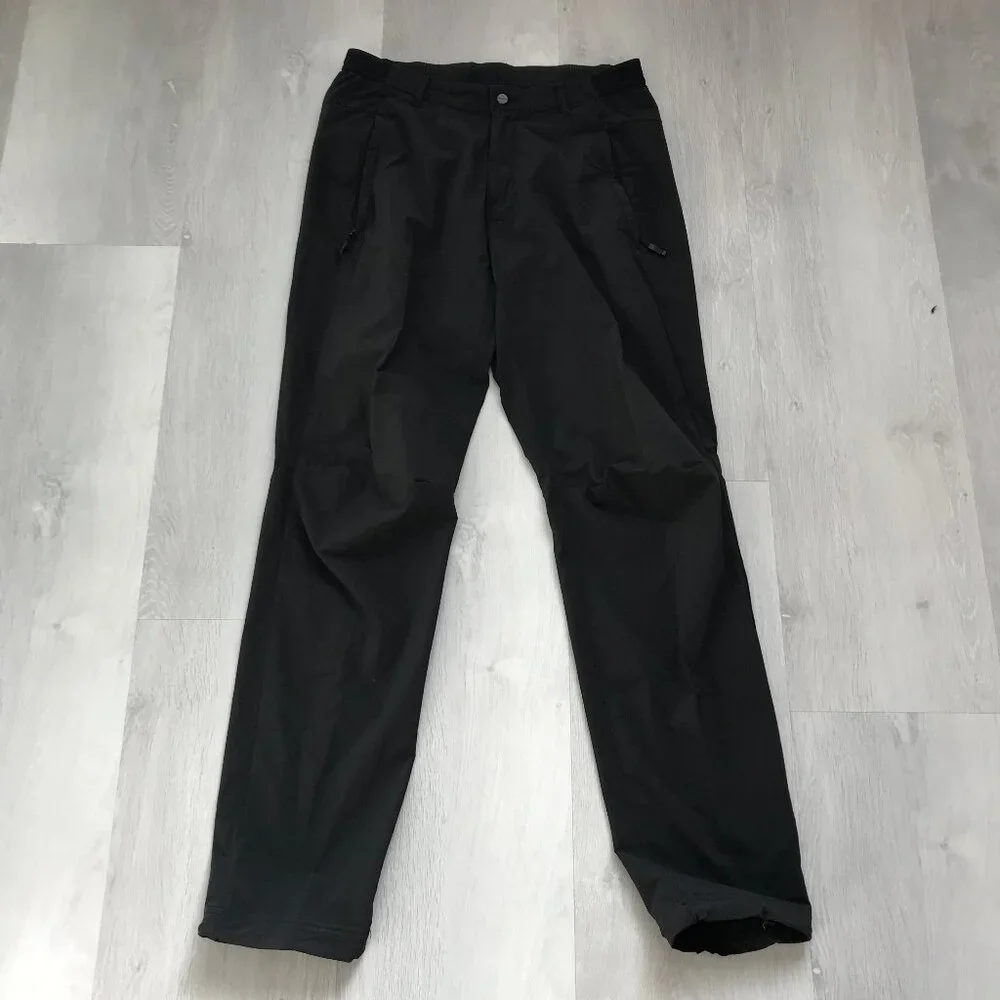 ADIDAS TERREX BLACK PANTS FLAT FRONT STRAIGHT LEG MENS 30